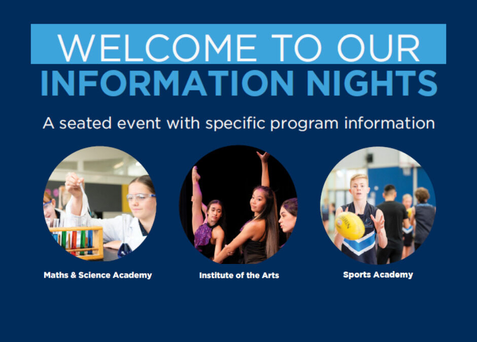 Program Information Nights | Book Here